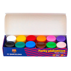 Farby plakatowe szkolne 12x20ml  FC Barcelona ASTRA