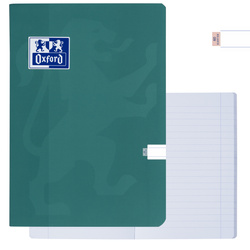 Zeszyt A5 60 kartek linie z marginesem 99,4µm soft touch zielony OXFORD
