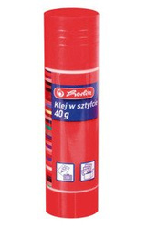 Klej w sztyfcie 40g szkolny biurowy mocny transparentny zmywalny HERLITZ