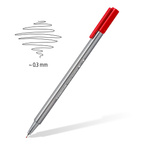 Cienkopisy trójkątne linia 0,3mm w platikowym etui Triplus 10szt STAEDTLER