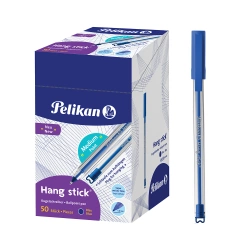 Długopis niebieski z uchwytem zawieszenia Hang Stick K86 1mm 50szt PELIKAN