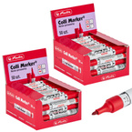 Marker permanentny wodoodporny czerwony Colli-Marker 100 sztuk HERLITZ