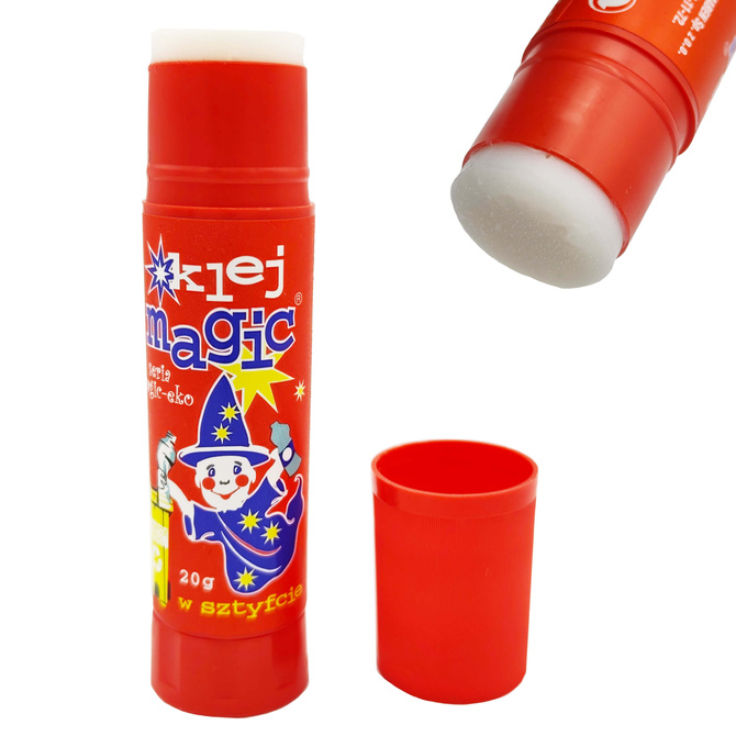 Klej MAGIC Magiczny w sztyfcie 20g EKO szkolny biurowy mocny KAMABEN 4szt