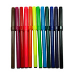 Flamastry szkolne pisaki mazaki 12 kolorów FC Barcelona ASTRA 