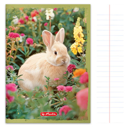 Zeszyt A5 32 kartki w linie z marginesem 70g/m2 Animals zwierzęta HERLITZ