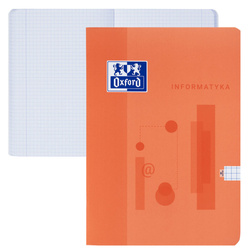 Zeszyt A5 60 kartek w kratkę informatyka przedmiotowy soft touch OXFORD