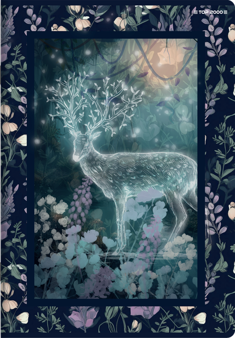 Zeszyt A5 60 kartek w kratkę z marginesem 70g Fairytale TOP 2000