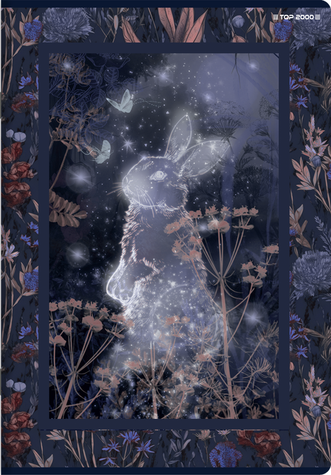 Zeszyt A5 60 kartek w kratkę z marginesem 70g Fairytale TOP 2000