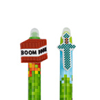 Długopis ścieralny wymazywalny automat PIXEL ONE Minecraft 0,5mm 2szt ASTRA