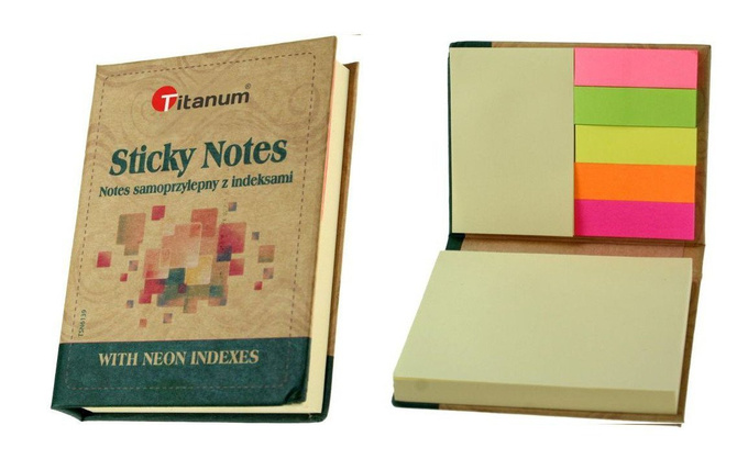 Notes A7 karteczki samoprzylepne fiszki 250element