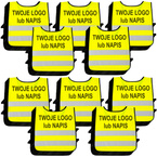 Kamizelka odblaskowa z własnym nadrukiem dla dzieci logo napis 100 sztuk
