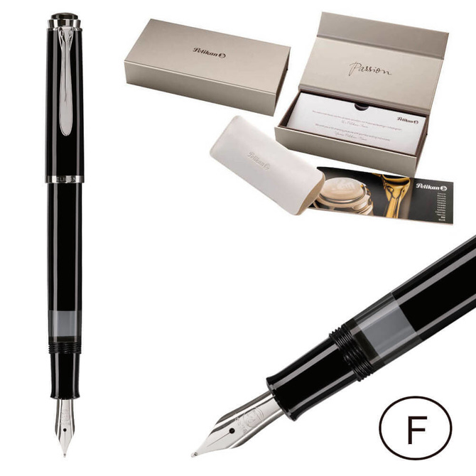 Pióro wieczne Classic M205 F Black na prezent premium FWI PELIKAN