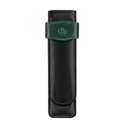 Etui na pióro skórzane piórnik czarno-ziel PELIKAN