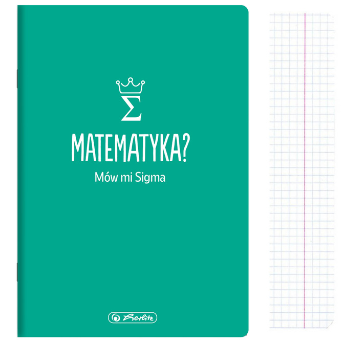 Zeszyt A5 60k kratka matematyka przedmiotowy soft touch HERLITZ