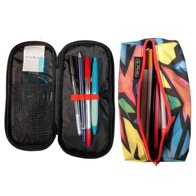 Wyprawka szkolna do szkoły piórnik zeszyty kredki 7el. PELIKAN HERLITZ