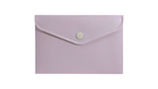 Teczka kopertowa koperta na zatrzask A6 PP różowa soft touch BIURFOL