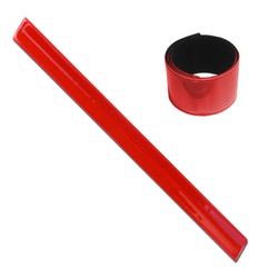 Opaska odblaskowa samozaciskowa 3x34cm czerwona