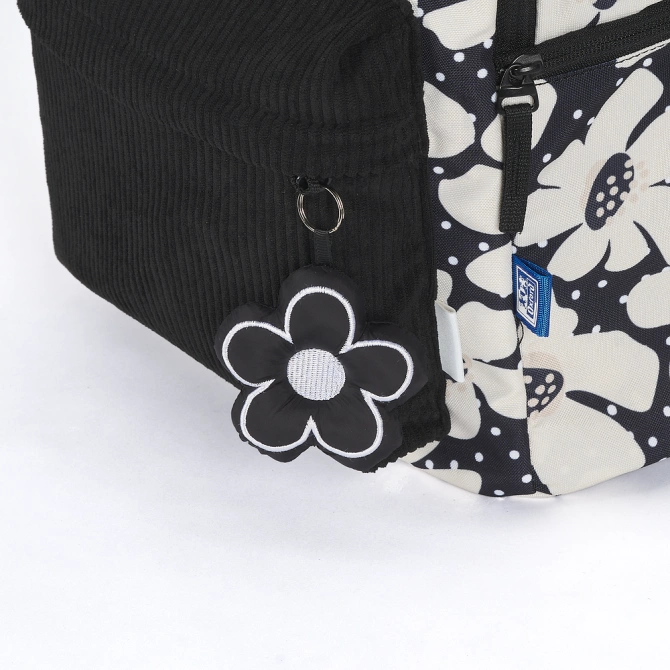 Plecak szkolny młodzieżowy czarny kwiatki 26l Bloom OXFORD