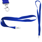 Smycz do identyfikatora na szyję 2cm karabińczyk dł. 90cm niebieska 20szt
