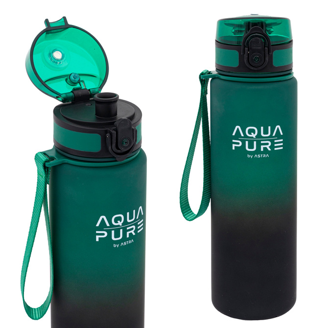 Bidon na wodę butelka dziecka tritan 600ml zielony BPA FREE AQUA PURE ASTRA