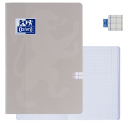 Zeszyt A4 60 kartek w kratkę z marginesem 99,4µm anti-scratch szary OXFORD