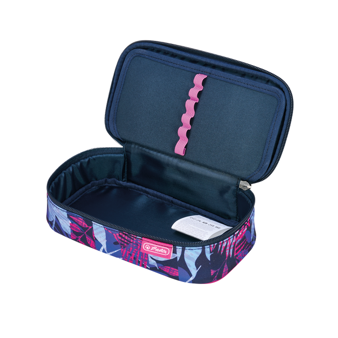 Piórnik kosmetyczka etui usztywniany klapką duży XXL BeatBox Flower HERLITZ