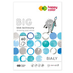 Blok techniczny biały A4 BIG 60 kartek 170g/ m2 HAPPY COLOR