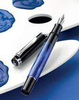 Pióro wieczne Classic M205 M Blue Marbled na prezent premium FWI PELIKAN