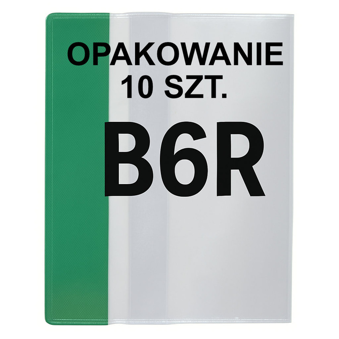 Zestaw okładka regulowana 23,9cmx33-35,7cm przezroczysta krystaliczna 10szt