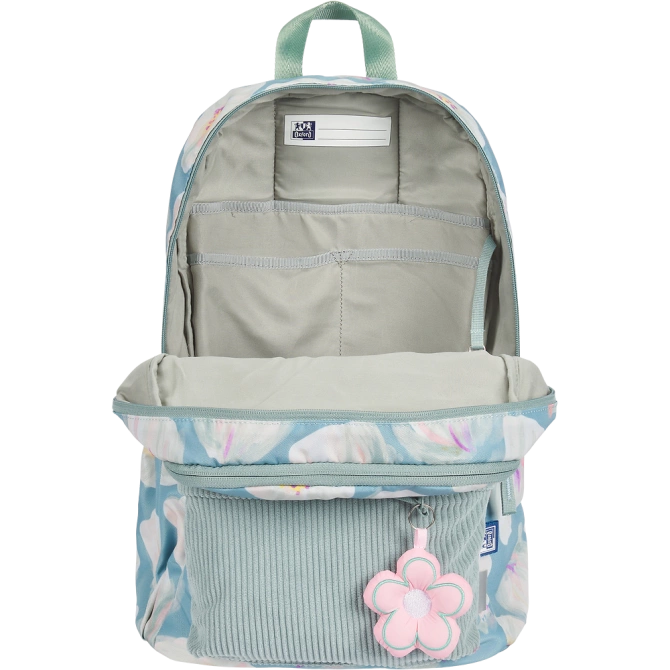 Plecak szkolny młodzieżowy miętowy kwiatki 26l Bloom OXFORD