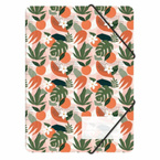 Teczka rysunkowa z gumką A4 plastikowa PP liście tropical BIURFOL