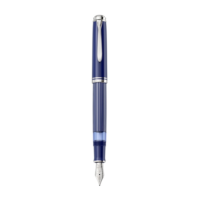 Pióro wieczne Souveran Striped Blue M815 EF na prezent premium FWI PELIKAN