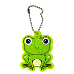 Brelok breloczek gadżet odblaskowy odblask zawieszka żaba żabka