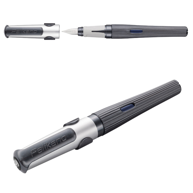 Pióro wieczne dla praworęcznych Pelikano Structure P480 szare Grey PELIKAN