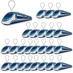 Brelok breloczek gadżet odblaskowy odblask zawieszka pociąg 25szt