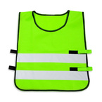 Kamizelka odblaskowa ostrzegawcza zielona dzieci szkolne 45x50cm 10szt