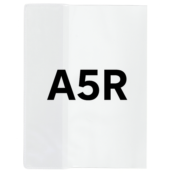 Okładka A5R regulowana 21,4cm x 29,3-32cm na zeszyt zeszytowa krystaliczna