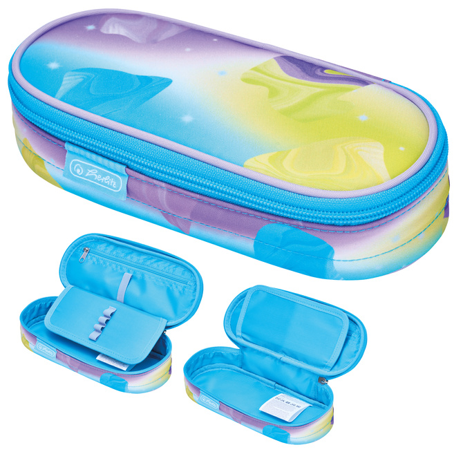 Piórnik kosmetyczka etui usztywniany z klapką Little Monster HERLITZ