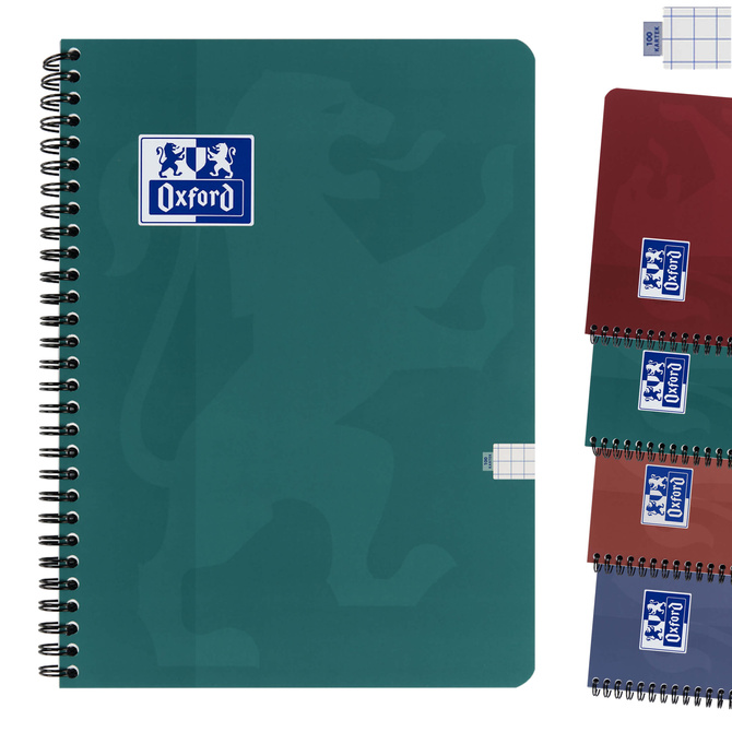 Kołozeszyt kołonotatnik A4 100k kratka soft touch Trend 1szt OXFORD