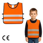 Kamizelka odblaskowa ostrzegawcza dla dzieci przedszkolaków 42x45cm