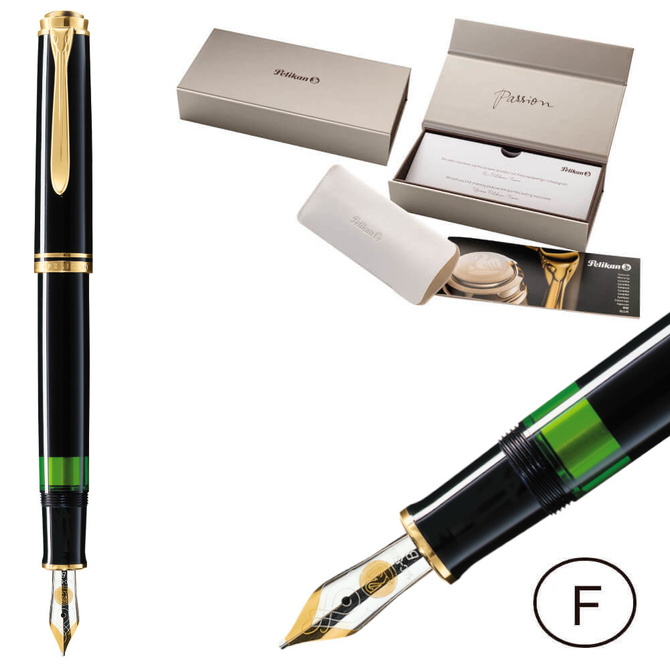 Pióro wieczne  M400 F Black na prezent premium FWI PELIKAN