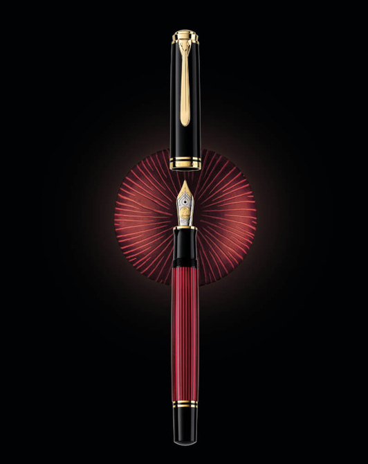 Pióro wieczne Souverän M800 M Black-Red na prezent premium FWI PELIKAN