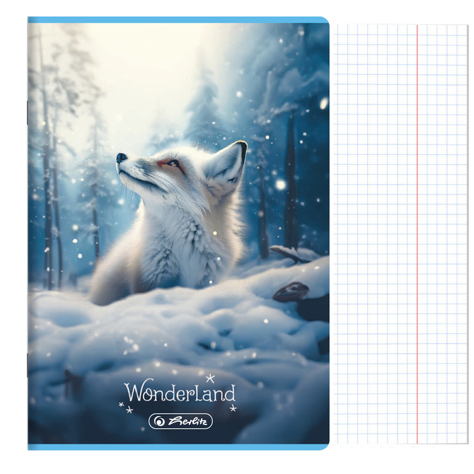 Zeszyt A5 16 kartek w kratkę z marginesem 70g/m2 Wonderland 10szt HERLITZ