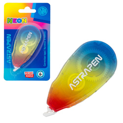 Korektor w taśmie myszka biurowy 5mm x 6m Astrapen Neon Line ASTRA