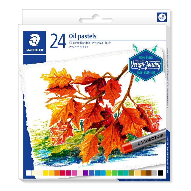 Kredki pastelowe pastele olejne 11mm 24kol Karat Design Journey STAEDTLER