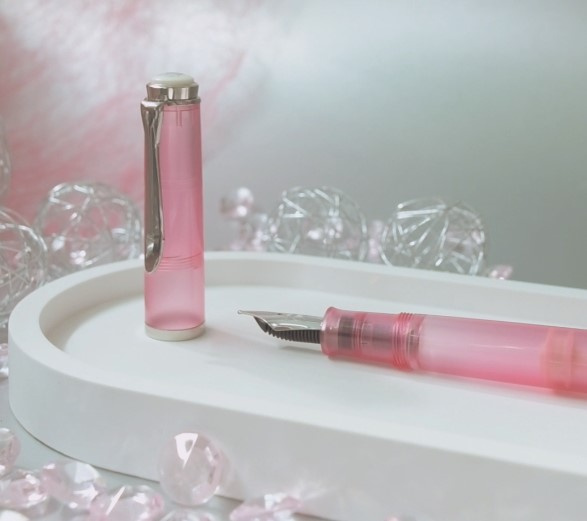 Pióro wieczne M205 EF + atrament Edelstein Rose Quartz prezent FWI PELIKAN