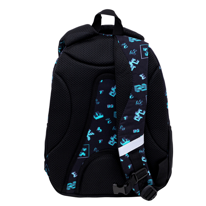 Plecak szkolny Minecraft Dark Pixel AB330 3 komorowy 20l ASTRABAG