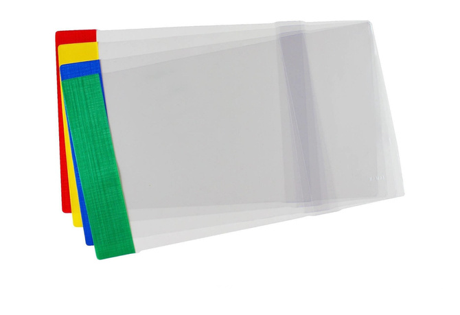 Zestaw okładka regulowana 23,9cmx33-35,7cm przezroczysta krystaliczna 25szt