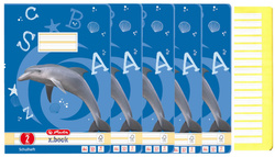 Zeszyt A4 32k nauki pisania poziom 2 w linie x.book 80g HERLITZ 5szt