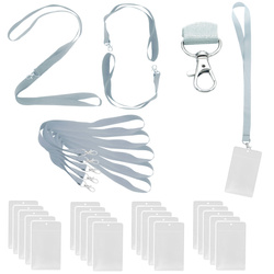 Identyfikator pionowy holder A7 kieszonka 81x110mm +smycz 90cm x 20kpl